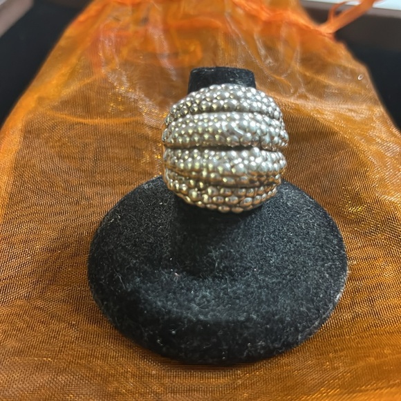 Bat-Ami Sterling Ring Signed Marked 925 Size 6-1/2 - Picture 1 of 8